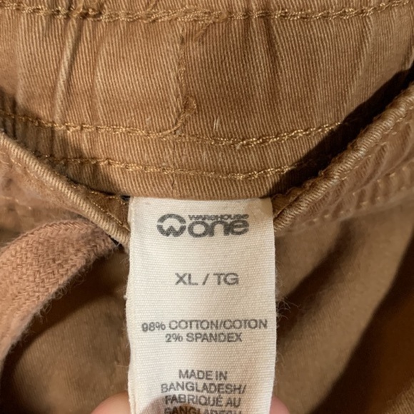 Warehouse One Tan Brown Khaki Jogger Pants - Picture 9 of 9